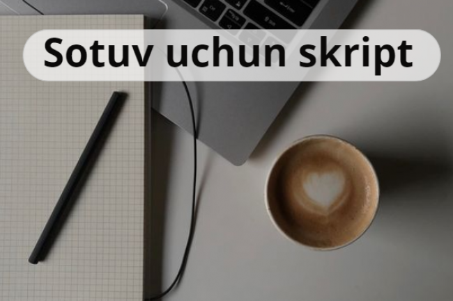 Sotuv uchun skript