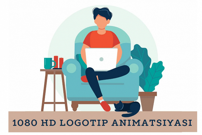 1080 HD sifatda logotip animatsiyasi