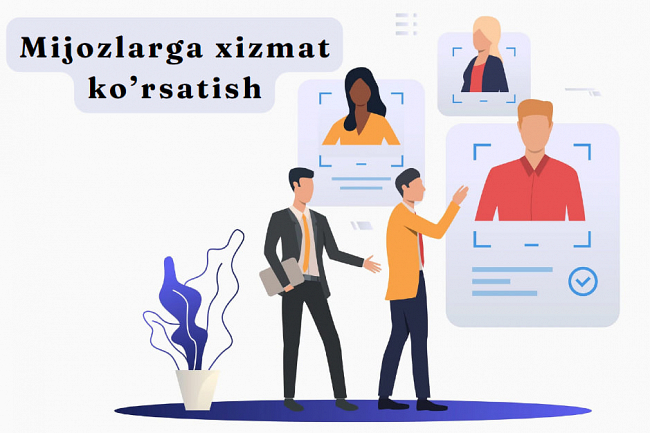 Mijozlarga xizmat korsatish