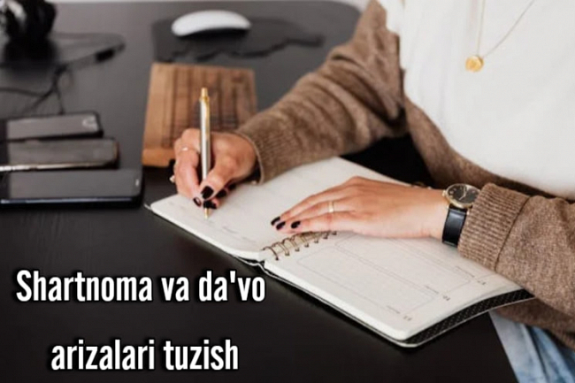 Shartnomalar, xatlar, davolar- tuzish