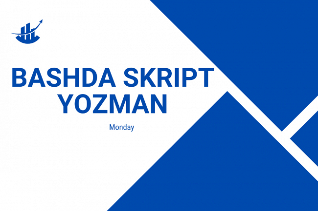 Bash da skript. Men siz uchun maxsus skript yozaman