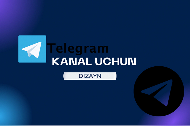 Telegram kanali uchun dizayn