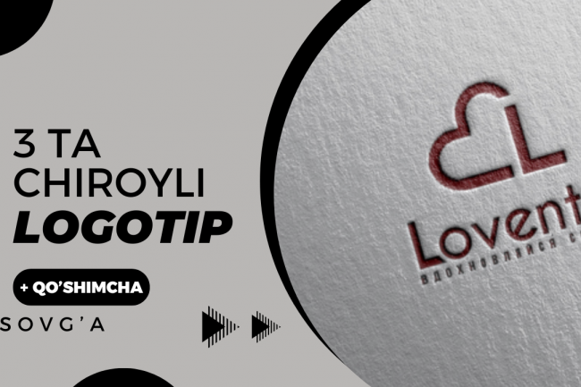 3 ta Logotip va sovga