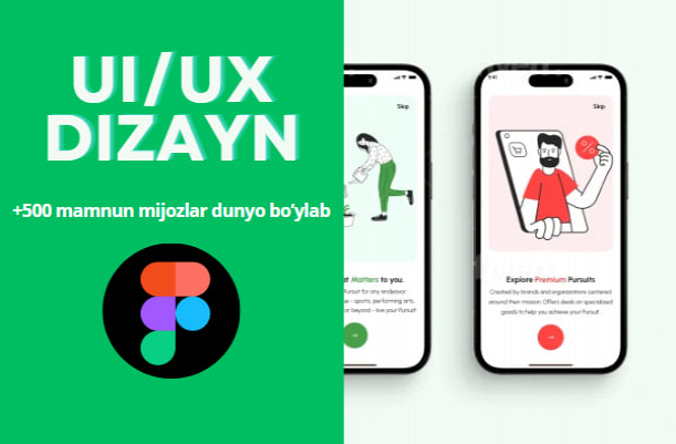 Mobil, veb ilova foydalanuvchi interfeysiga UI, UXni loyihalashtiraman