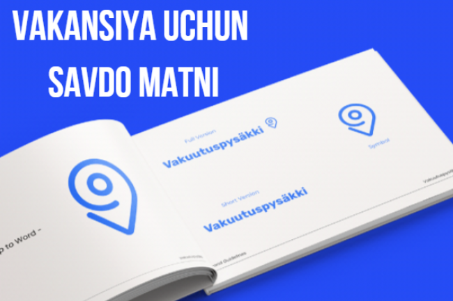 Vakansiya uchun savdo matnini yozib beraman