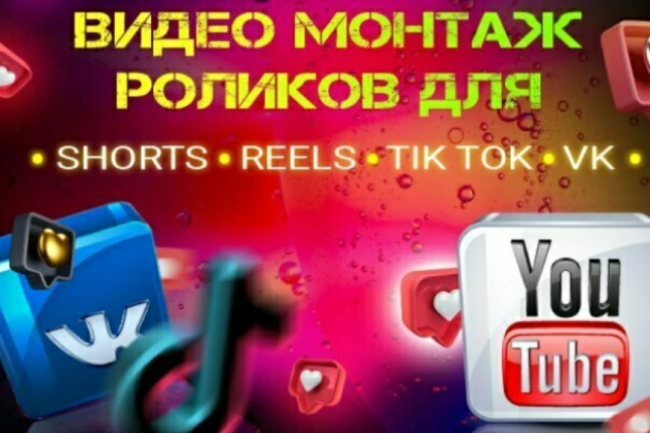 Qisqa videolarni montaj qilish Shorts, Reels, TikTok, Instagrm, VK