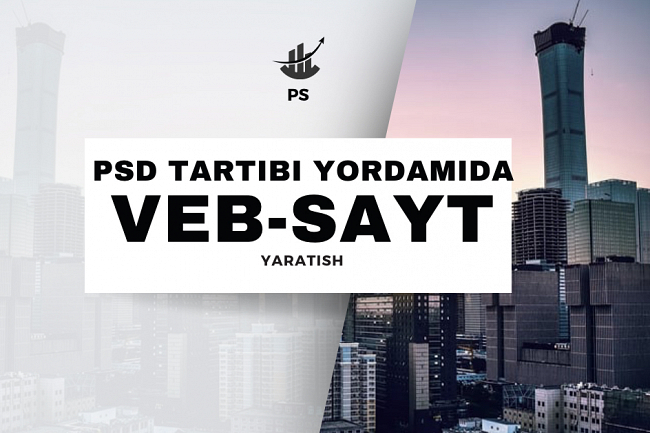 Men Figma yoki PSD layout yordamida moslashuvchan tartibni yarataman