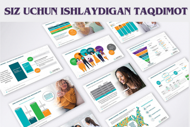 Noyob dizayni bilan siz uchun ishlaydigan taqdimot