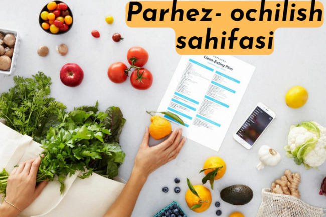 Parhez - passiv daromad uchun ochilish sahifasi