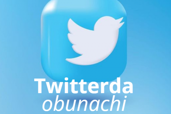 Twitterda 1000 ta obunachi