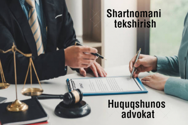 Shartnomada xavf mavjudligini tekshirish. Huquqshunos, advokat