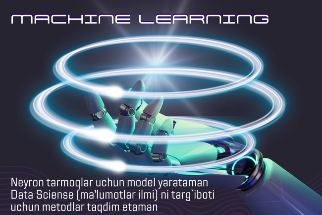 Machine Learning ga asoslangan malumotlarni tahlil qilaman