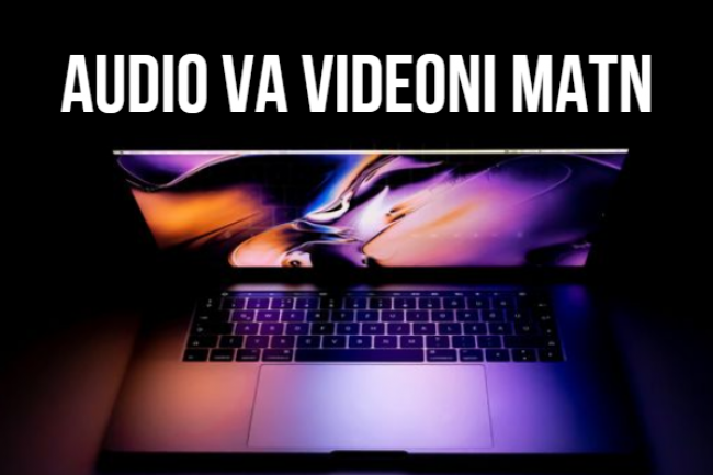 Audio va videoni matnga transkripsiya qilish