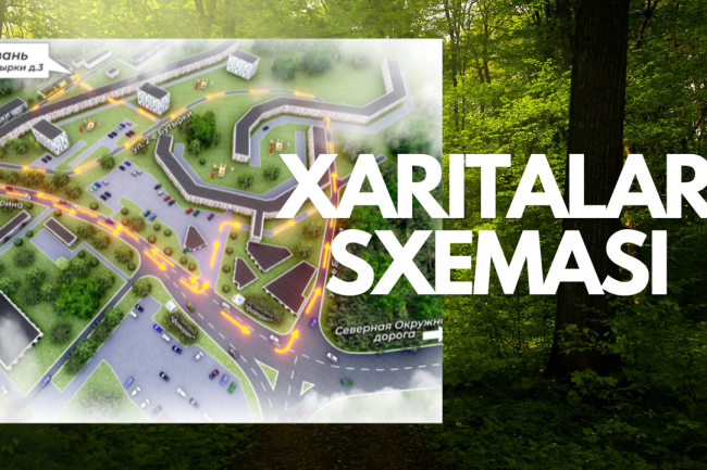 Xaritalar, yetib borish yonalishini chizib beraman