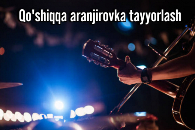 Qoshigingizga aranjirovka va back-trek tayyorlayman