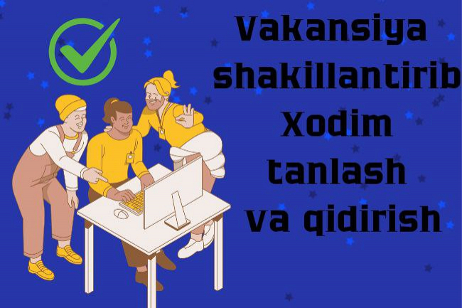 Shakllanayotgan vakansiya matnini yozish