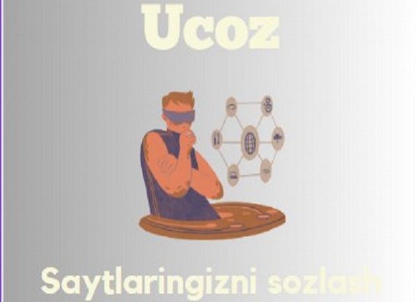 Ucoz da saytni sozlash