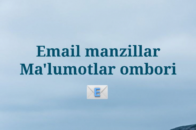 Moliya forumi elektron pochta manzillari malumotlar ombori