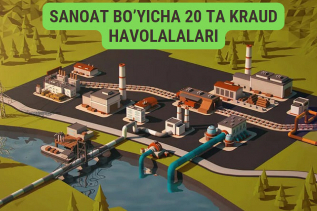 Sanoat boyicha 20 ta kraud havolalari - noyob matn