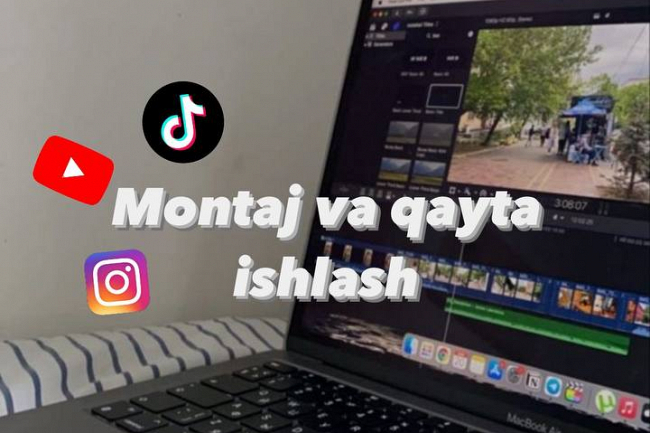 Youtube, Instagram, Tik Tok uchun video montaj va qayta ishlash