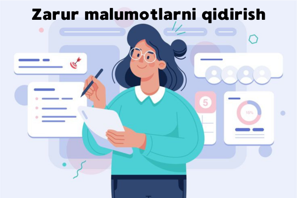 Zarur malumotlarni qidirish