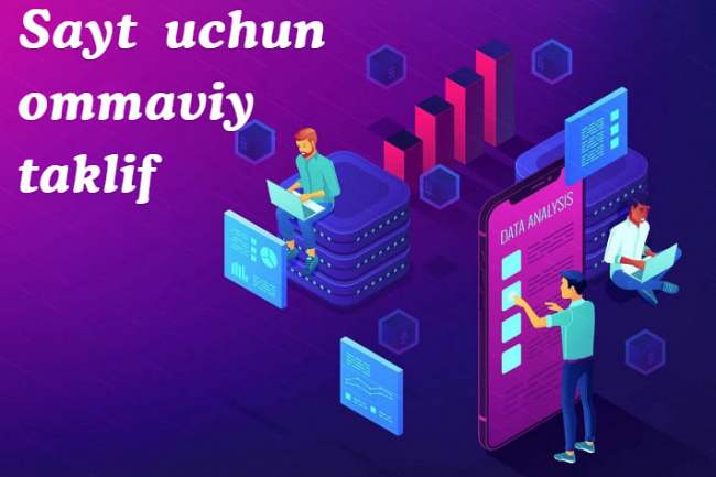 Sayt uchun ommaviy taklif