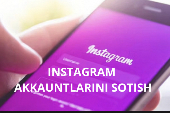 Instagram akkauntlarini sotish