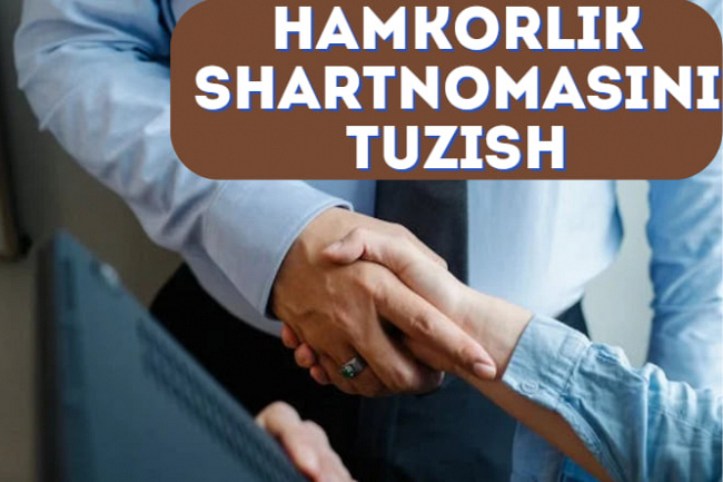 Qoshma biznes uchun hamkorlik shartnomasi