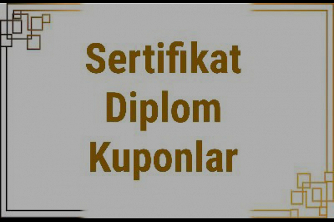 Sovga sertifikati yoki kupon yarataman