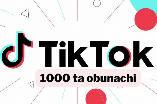 Tik Tok-da 1000 ta obunachi