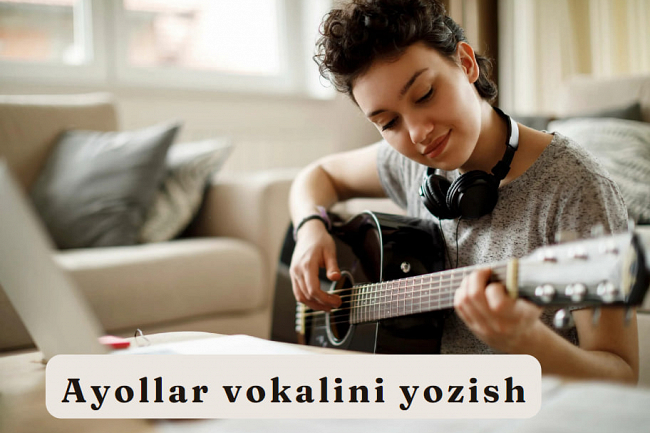 Toza, muloyim ayol vokalini yozib olaman