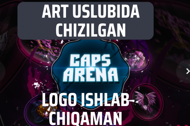 Art uslubida logotip ishlab chiqaman