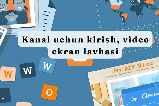 Kanal uchun kirish, video ekran lavhasi