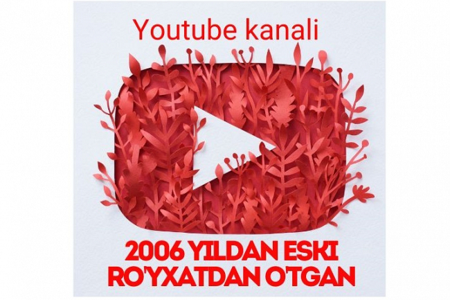  Youtube kanallari mavjud. 