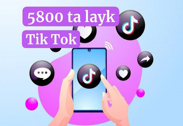 TikTok videosi uchun 5800 ta layk. Kafolat