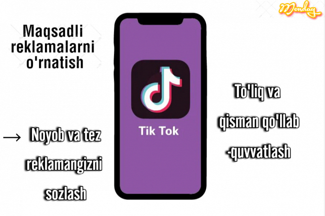 TikTok-da maqsadli reklamani ornatish