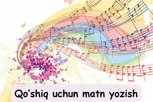 Qoshiq uchun matn yozish