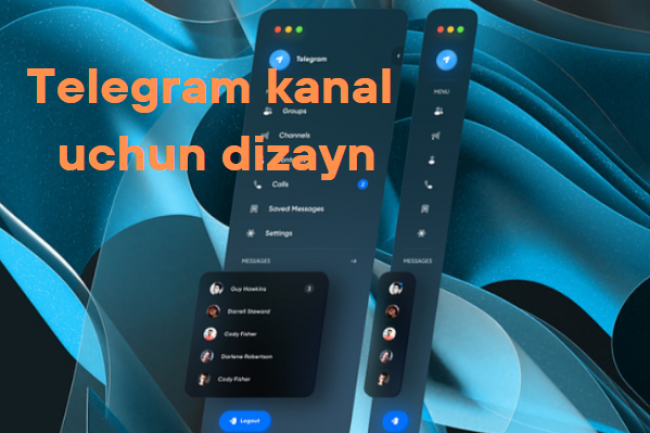 Telegram kanali uchun dizayn