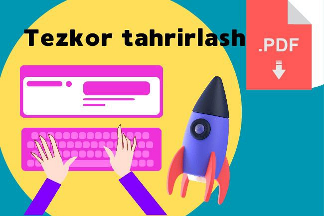 Tezkor PDF tahririash hujjatlarni skanlash
