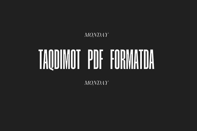 Taqdimot pdf formatda