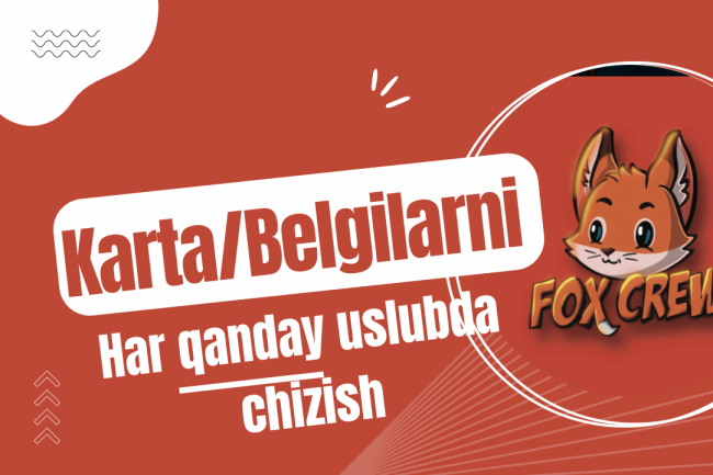 Har qanday uslubdagi rasmlar, belgilar, kartalar