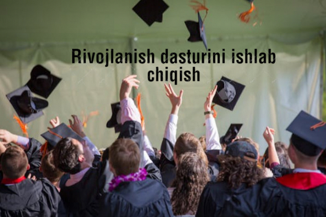 Litsenziyalash uchun rivojlanish dasturini tayyorlayman