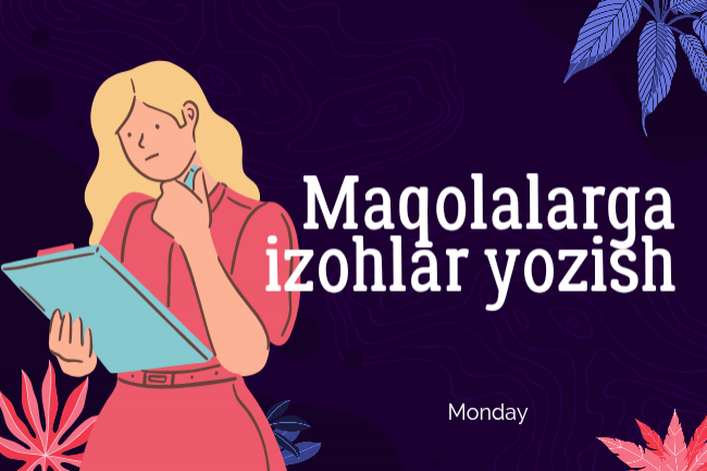 Maqolalarga izohlar yozish