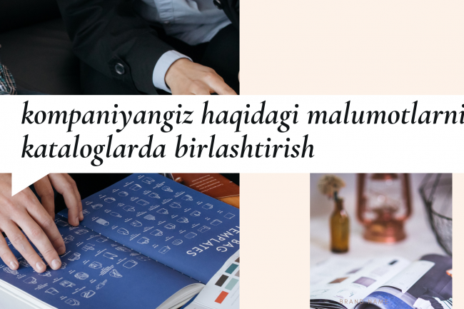 Kompaniya malumotlarini kataloglarda birlashtirish