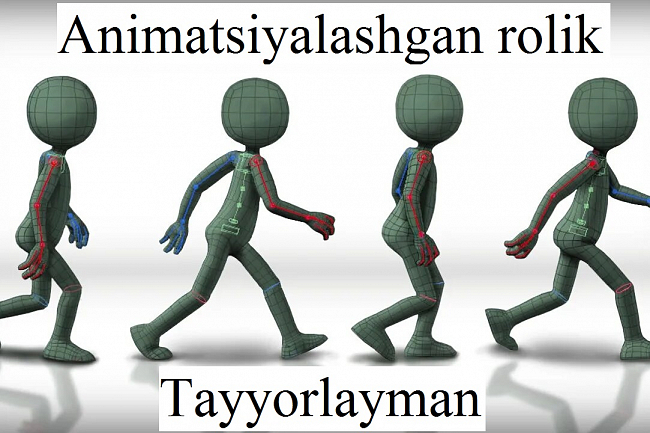 Animatsiyalashtirilgan klip tayyorlayman