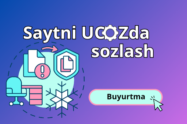 UCOZda saytni sozlash