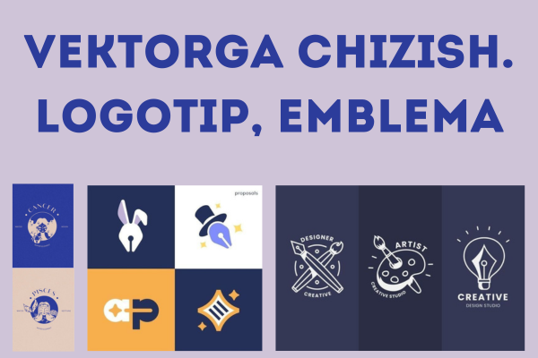 Vektorga chizish. Logotip, emblema