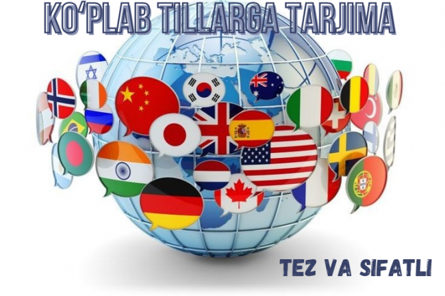 Ona tili sozlashuvchilardan arab va rus tiliga tarjima 