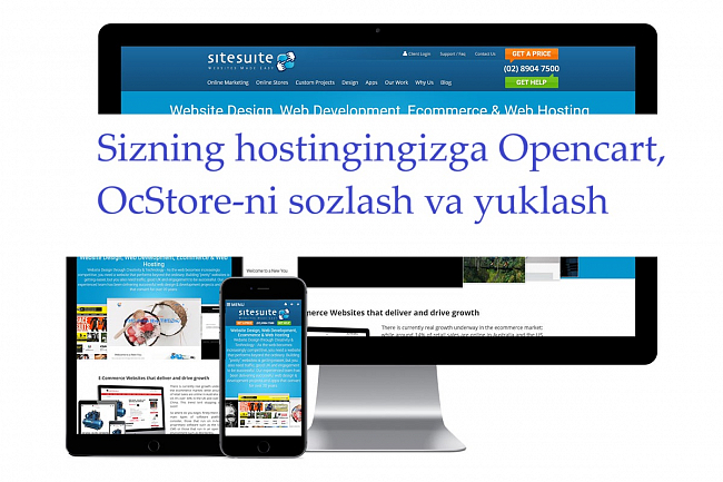 Sizning hostingingizga Opencart, OcStore-ni sozlash va yuklash