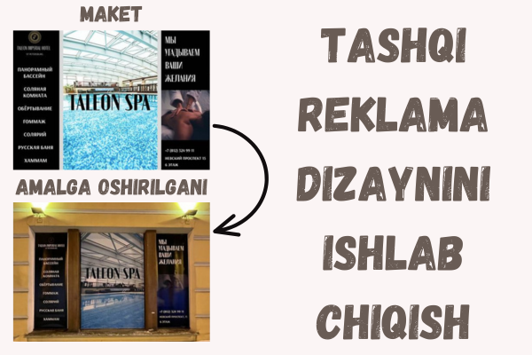 Tashqi reklama dizaynini ishlab chiqaman